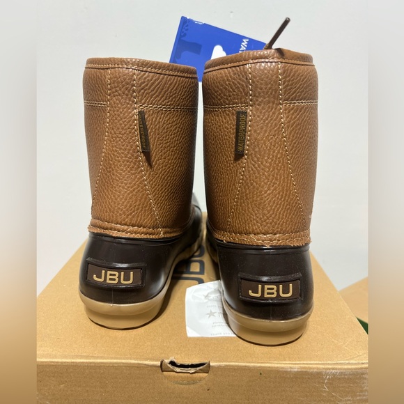 JBU Men’s Maine Waterproof Fall Duck Boot Tan NEW NIB - Picture 4 of 5